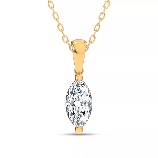 Midnight Halo Marquise Lab Pendant (1 ct. tw.) by Christian Siriano