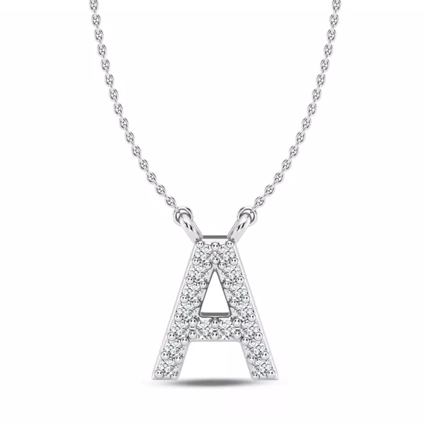 Diamond Initial Necklace – A