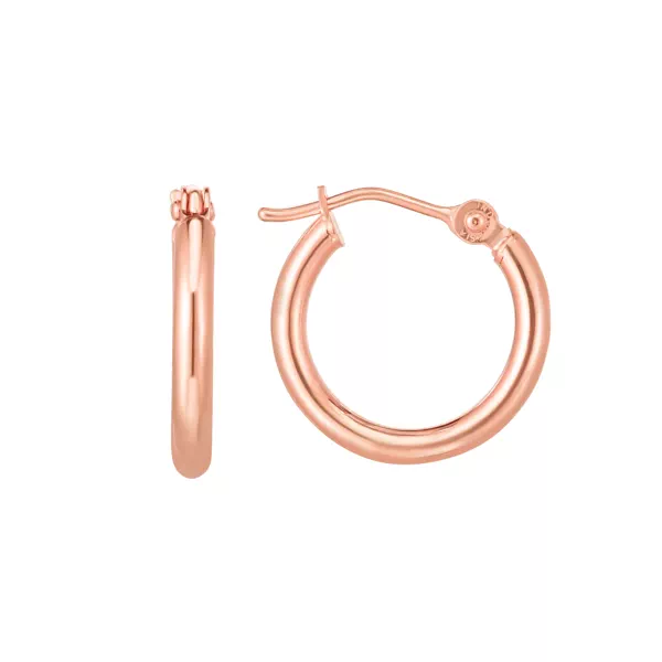 Classic Polished Gold Hoops (15mm)