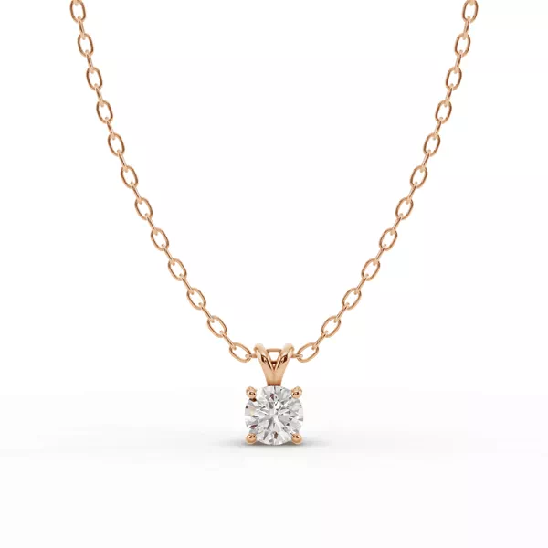 Split Bail Diamond Solitaire Necklace (¼ ct.)