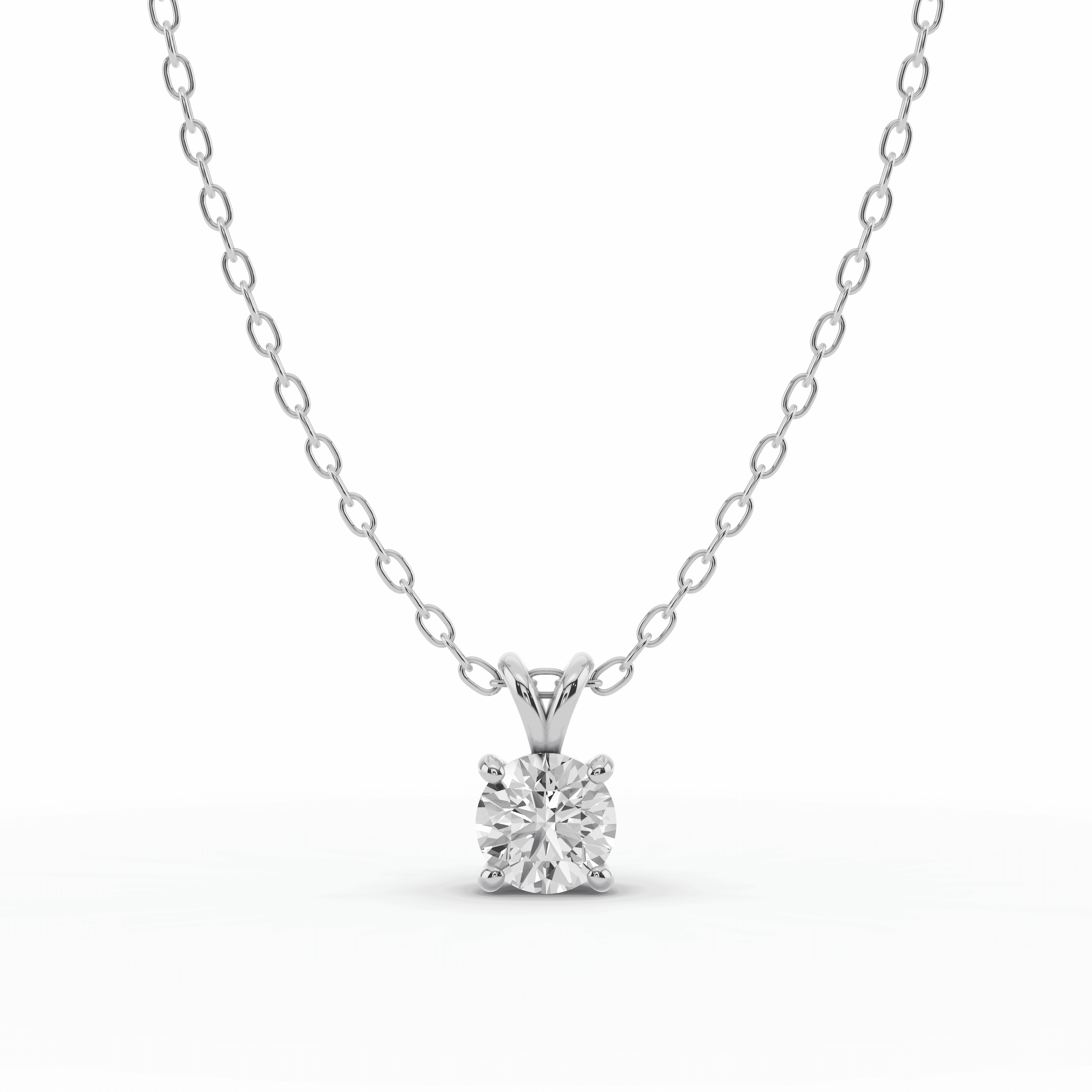 Split Bail Diamond Solitaire Necklace (½ ct.)