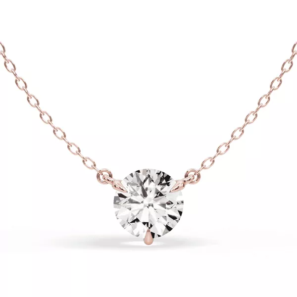 3-Prong Diamond Solitaire Necklace (2 ct.)