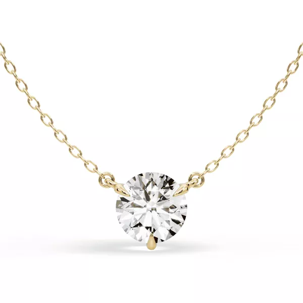 3-Prong Diamond Solitaire Necklace (2 ct.)