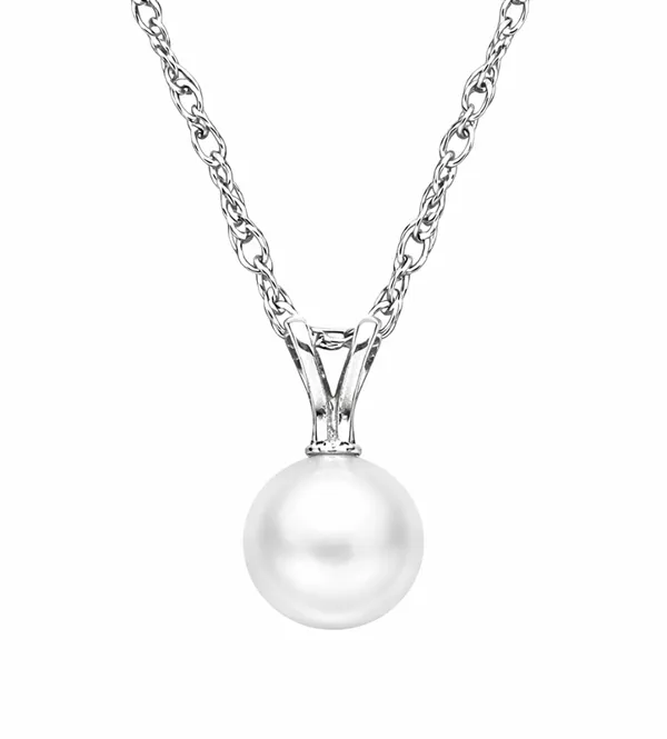 Freshwater Pearl Silver Necklace (6–7 mm)