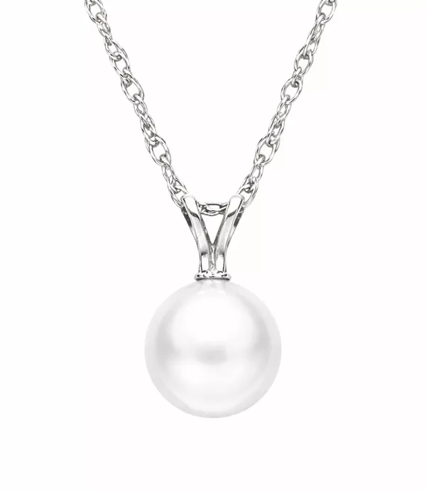 Freshwater Pearl Silver Necklace (7–8 mm)