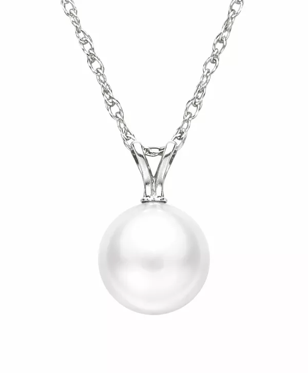 Freshwater Pearl Silver Necklace (8–9 mm)