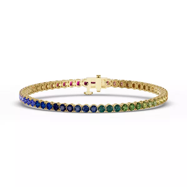 Rainbow Sapphire Tennis Bracelet (7 ct. tw.)