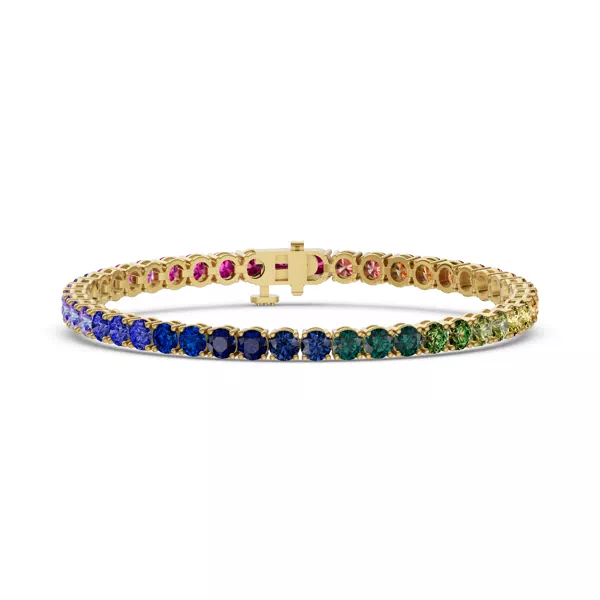Rainbow Sapphire Tennis Bracelet (11 ct. tw.)