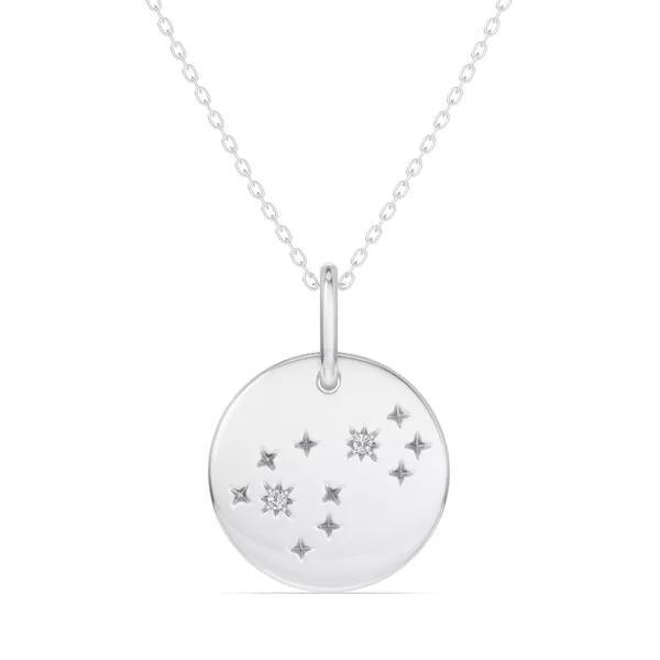 Scorpio Zodiac Constellation Medallion Necklace