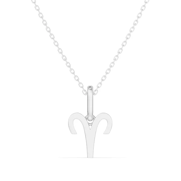 Aries Zodiac Glyph Necklace