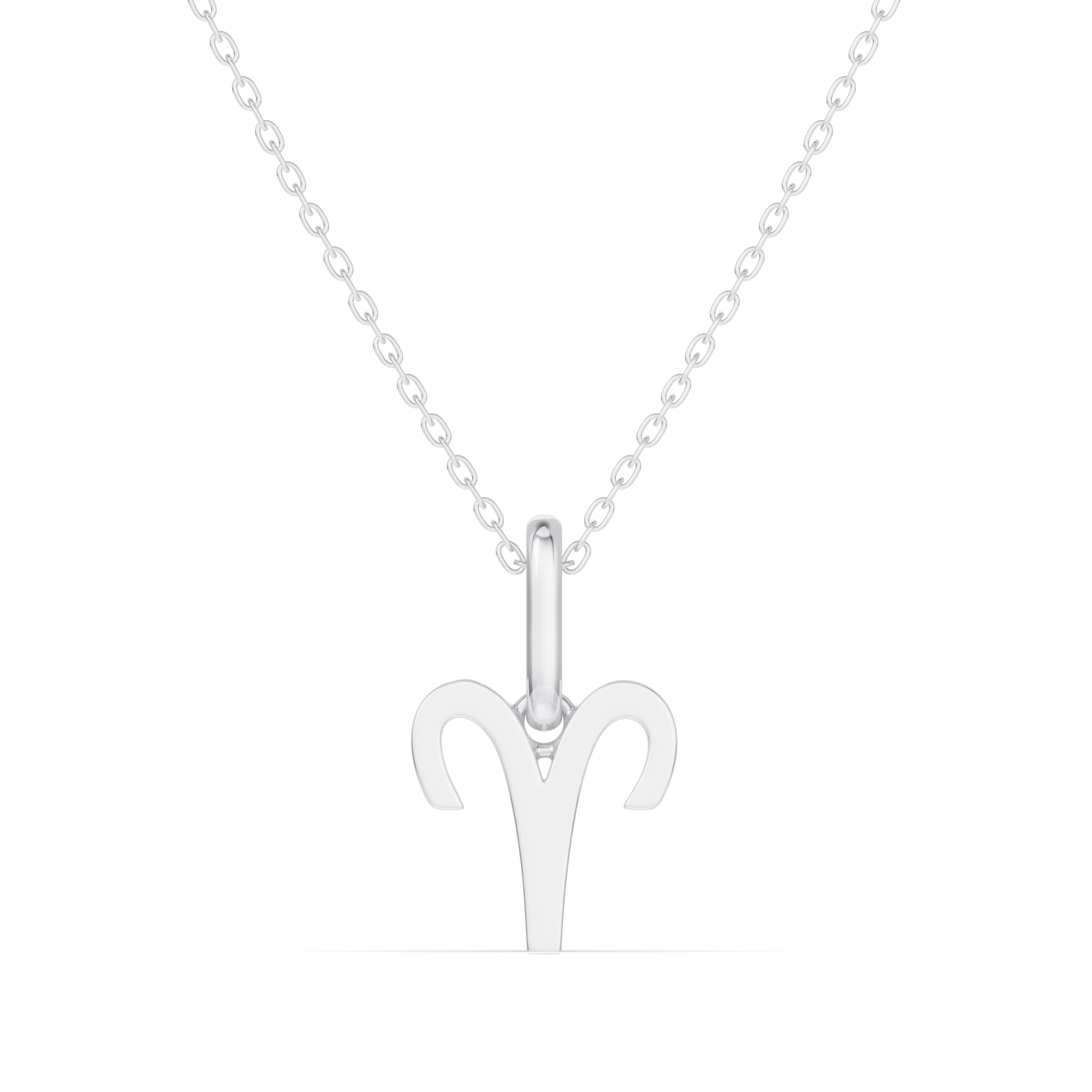 Aries Zodiac Glyph Necklace