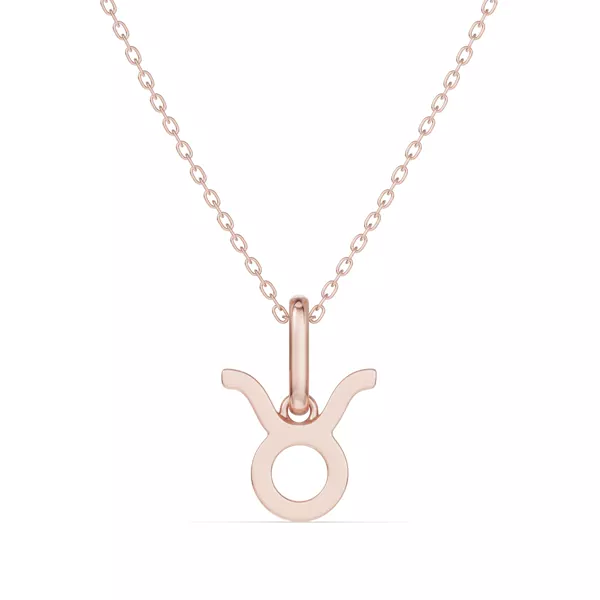 Taurus Zodiac Glyph Necklace