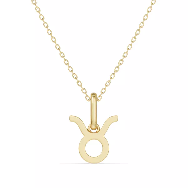 Taurus Zodiac Glyph Necklace