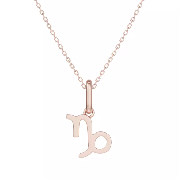 Capricorn Zodiac Glyph Necklace