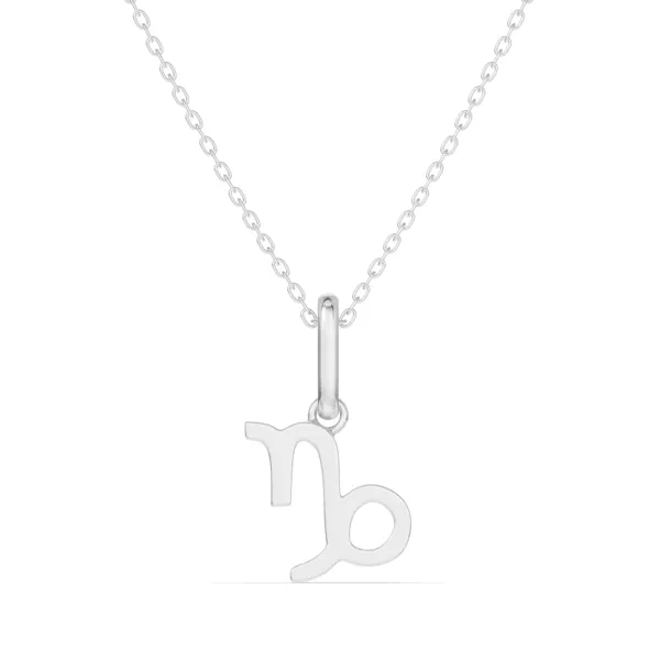 Capricorn Zodiac Glyph Necklace