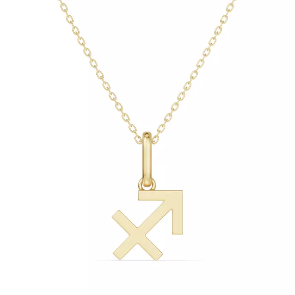 Sagittarius Zodiac Glyph Necklace