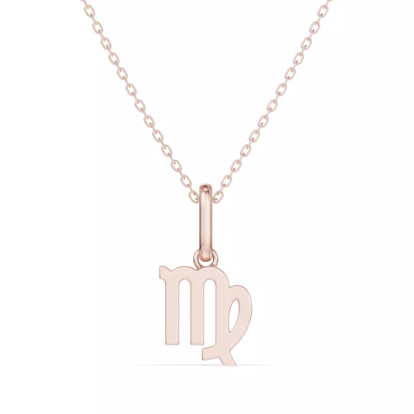 Virgo Zodiac Glyph Necklace