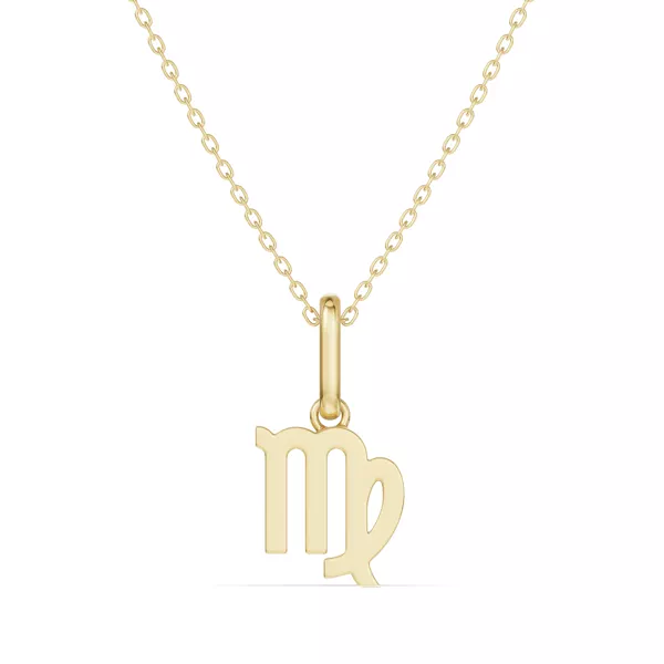 Virgo Zodiac Glyph Necklace