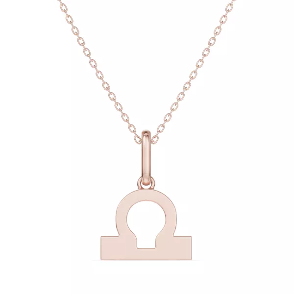Libra Zodiac Glyph Necklace