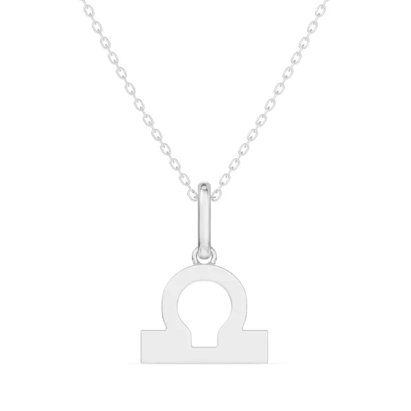 Libra Zodiac Glyph Necklace