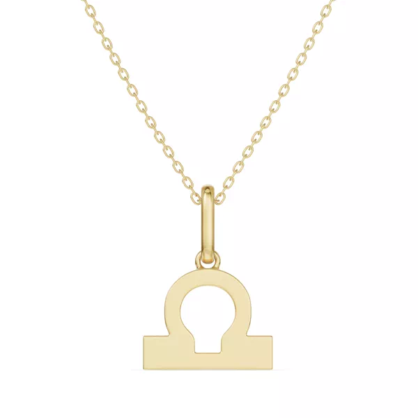 Libra Zodiac Glyph Necklace