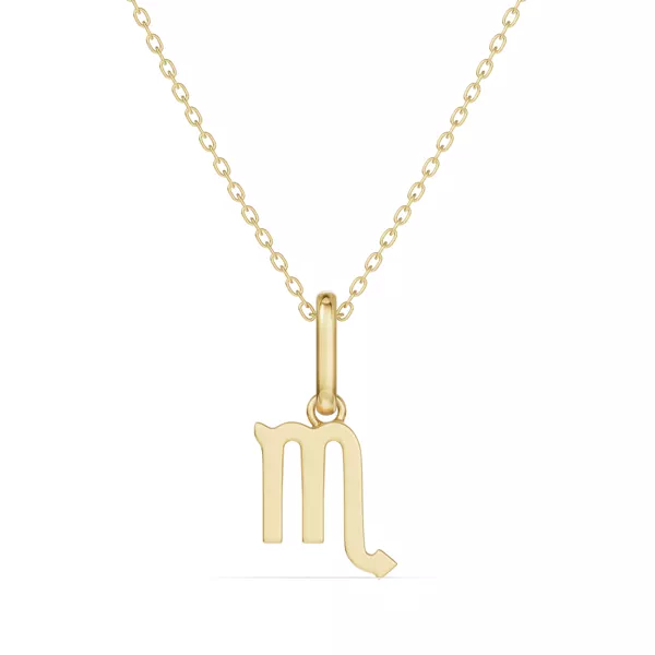 Scorpio Zodiac Glyph Necklace
