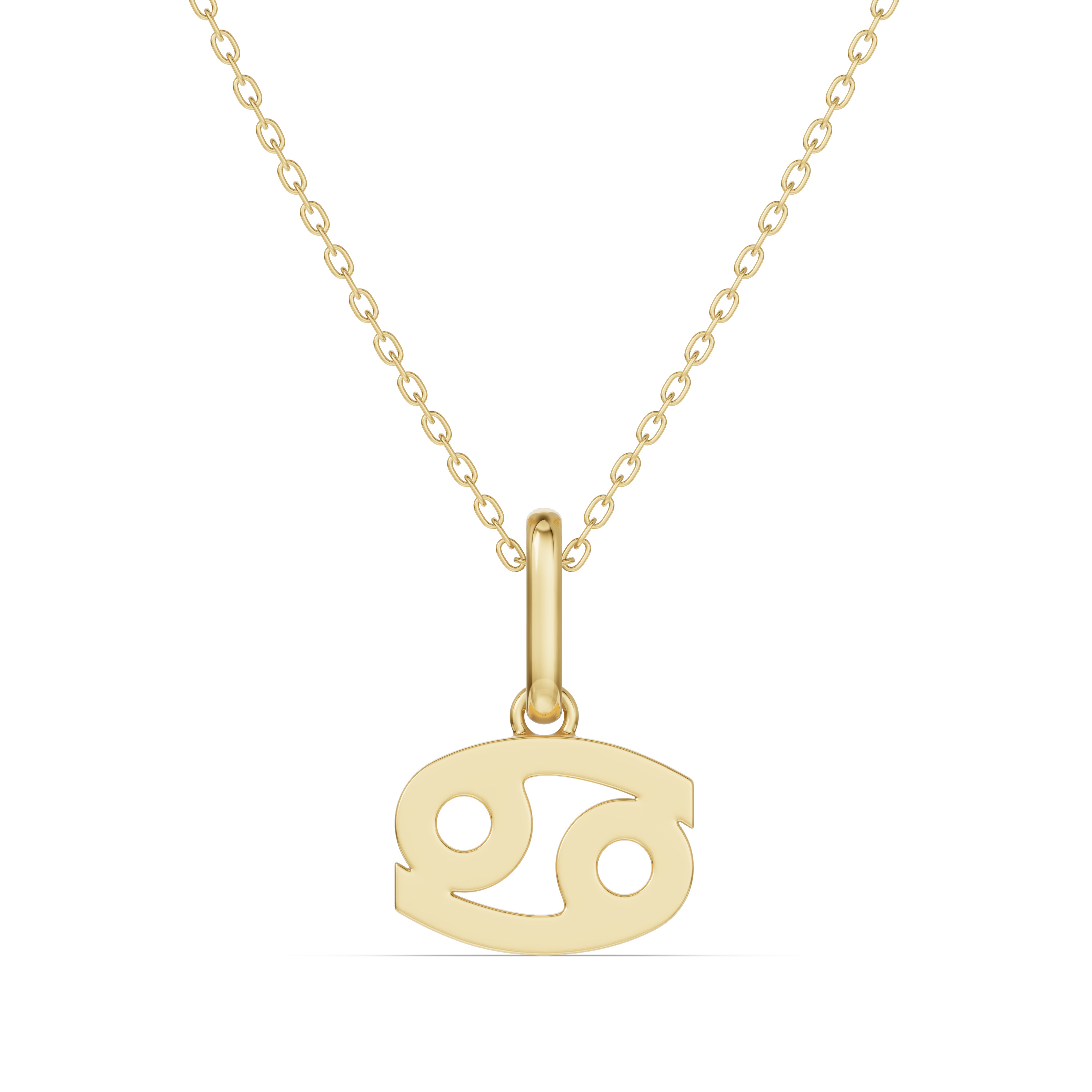 Cancer Zodiac Glyph Necklace