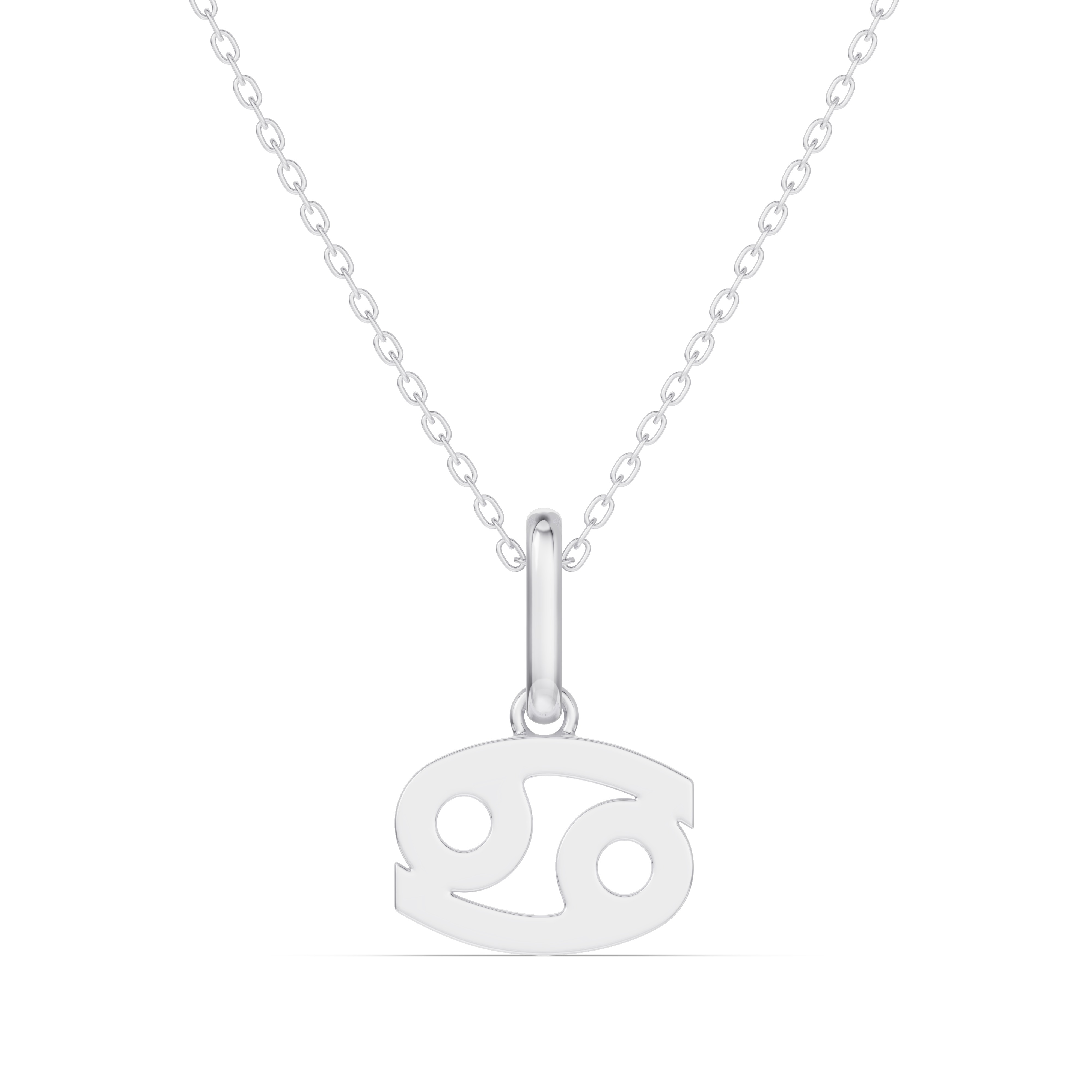 Cancer Zodiac Glyph Necklace