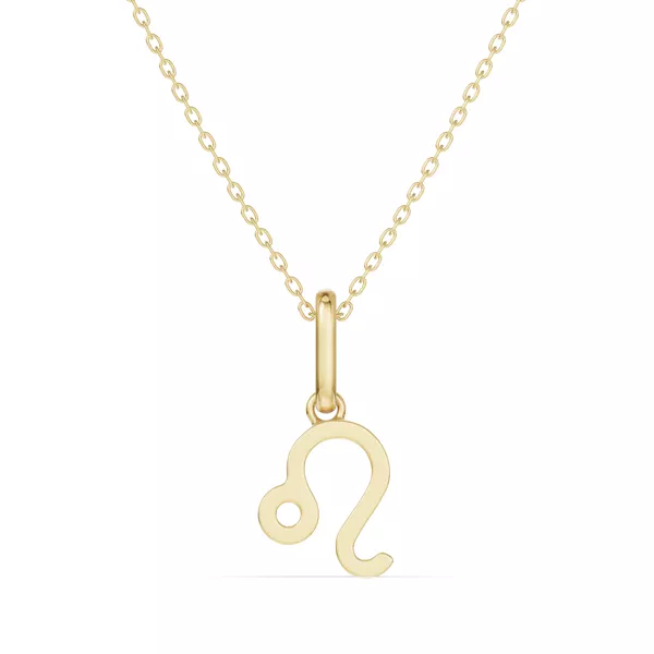 Leo Zodiac Glyph Necklace