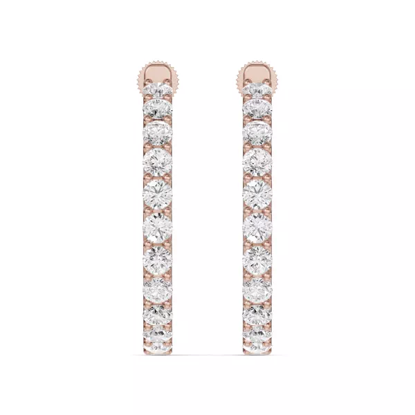 Unity Prong Hoop Earrings (4 ct. tw.)