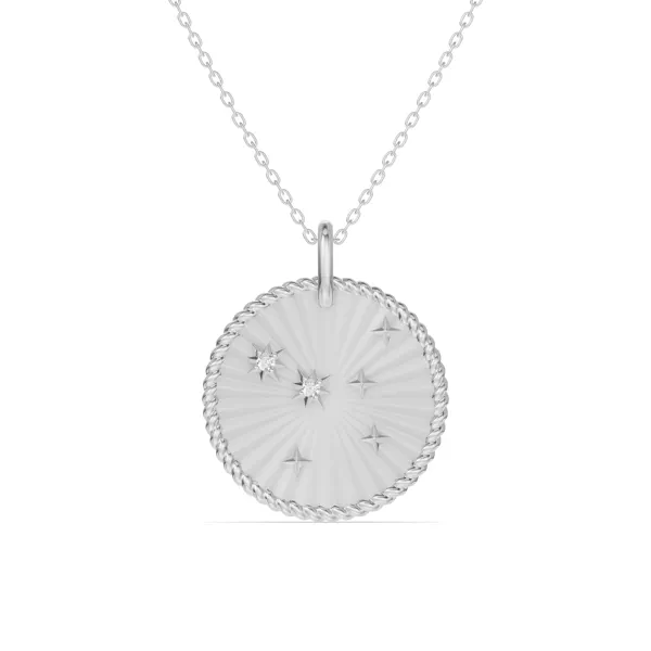 Cancer Celestial Zodiac Medallion Pendant