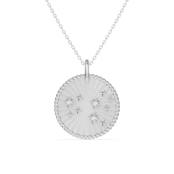 Leo Celestial Zodiac Medallion Pendant
