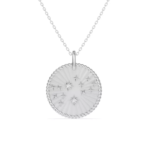 Virgo Celestial Zodiac Medallion Pendant