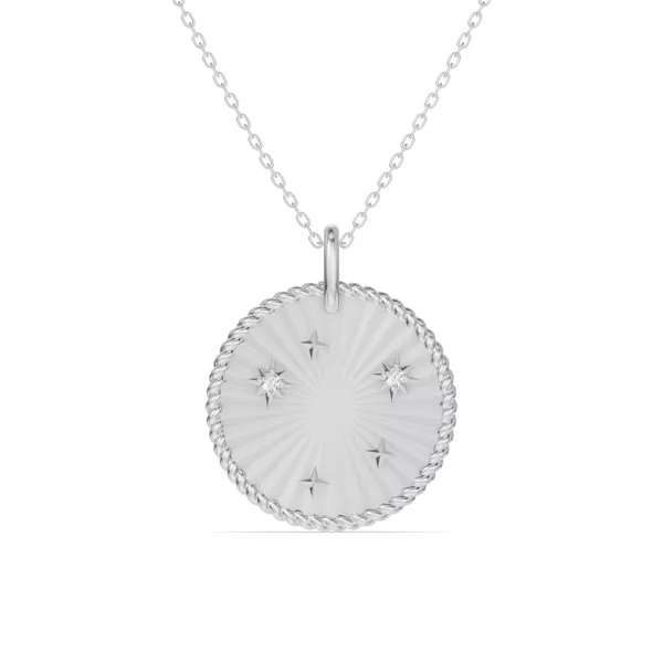 Libra Celestial Zodiac Medallion Pendant