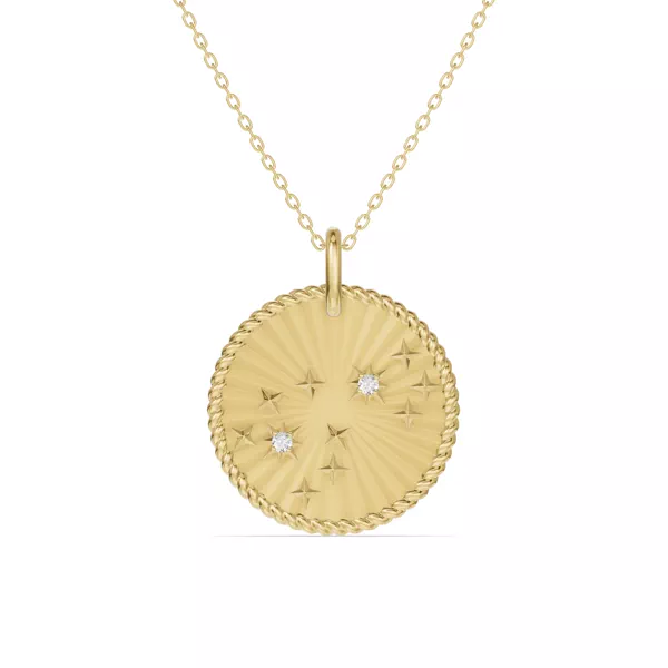 Scorpio Celestial Zodiac Medallion Pendant