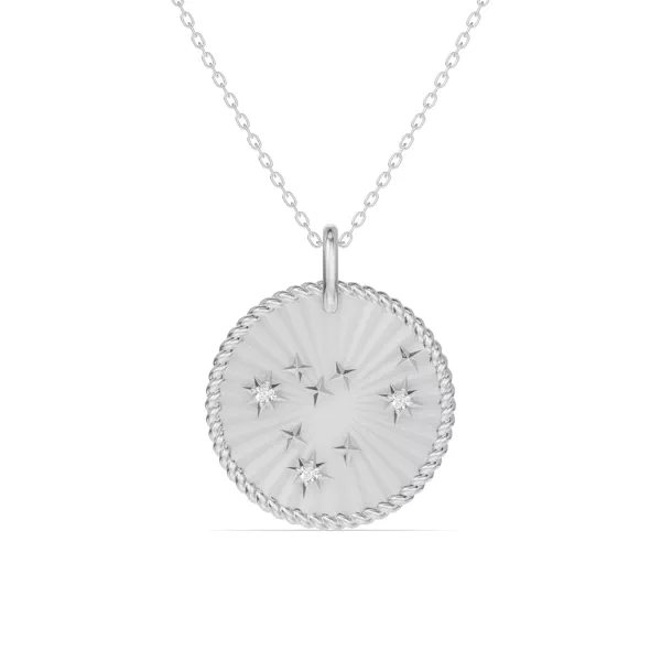 Capricorn Celestial Zodiac Medallion Pendant