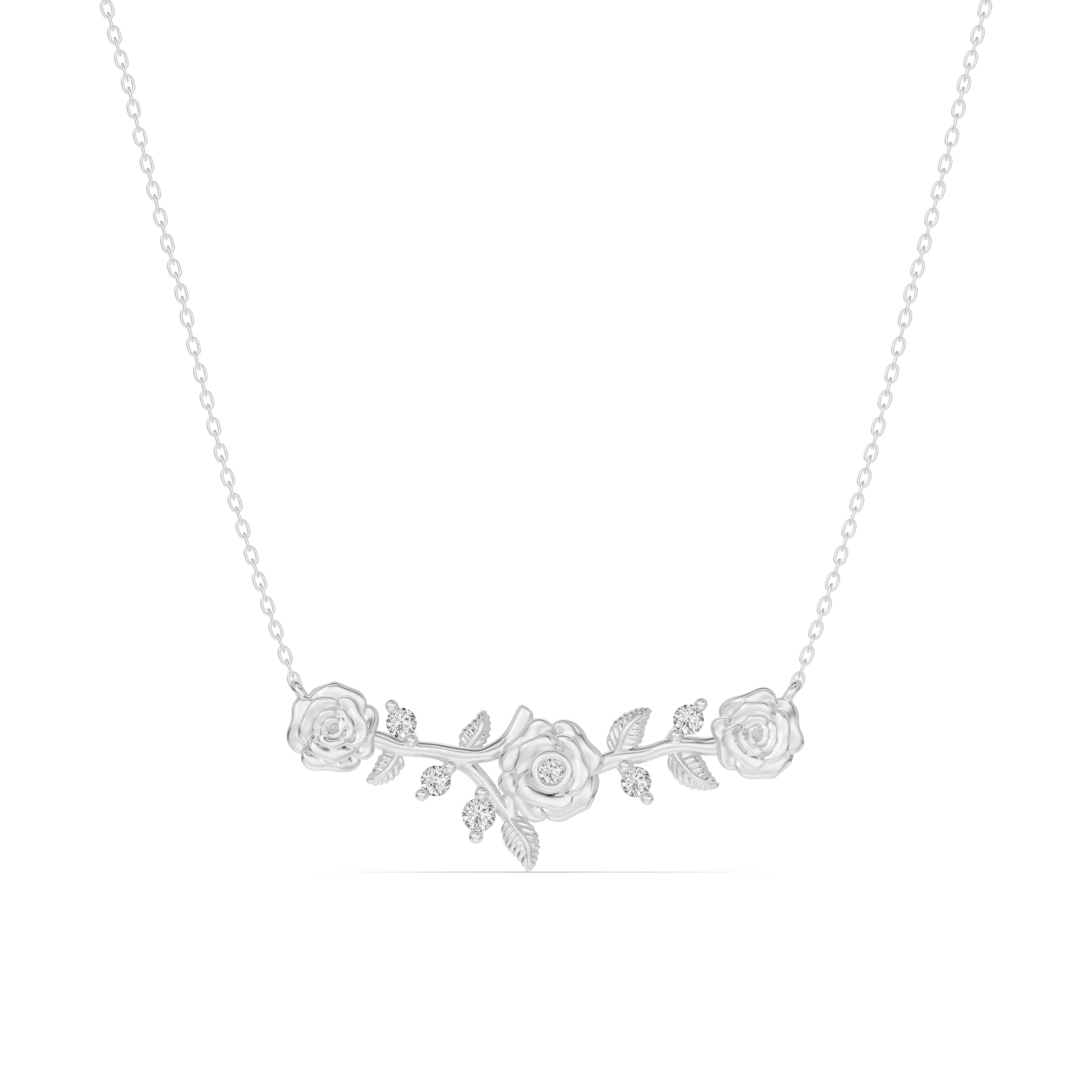 Rose Diamond Necklace