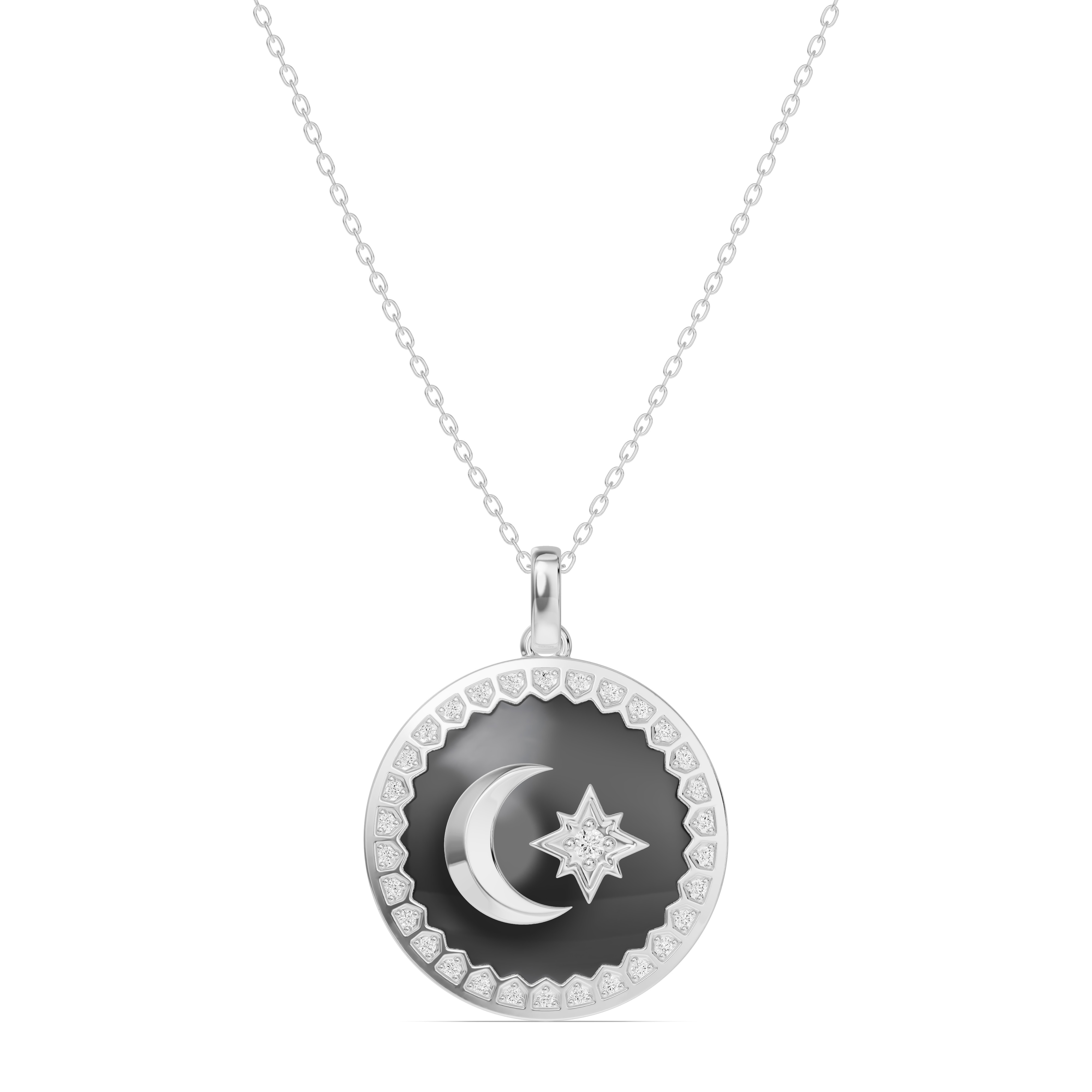 Astril Crest Diamond Medallion Pendant