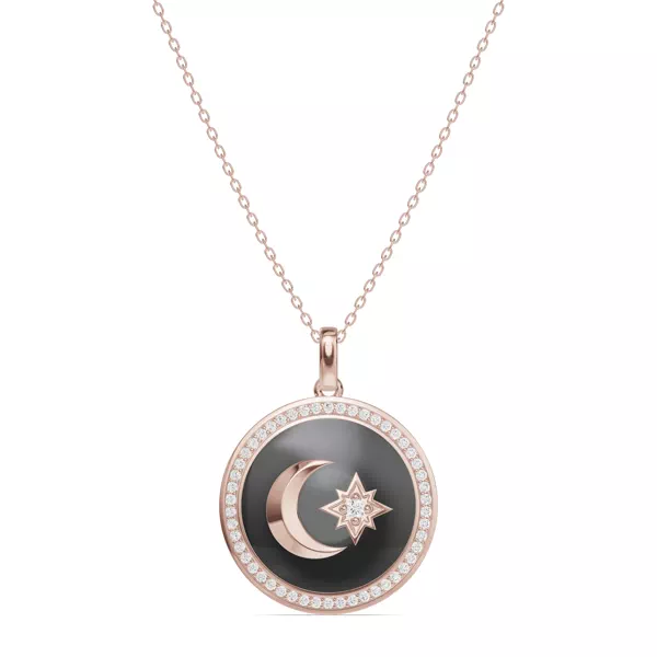 Astril Halo Lab Diamond Medallion Pendant
