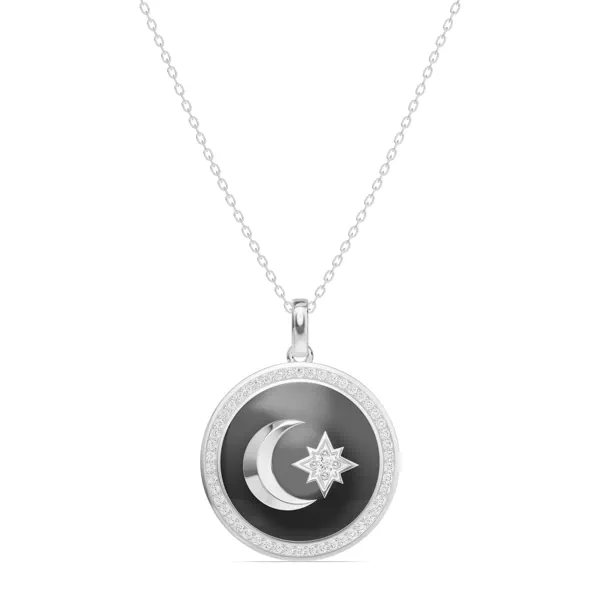 Astril Halo Diamond Medallion Pendant