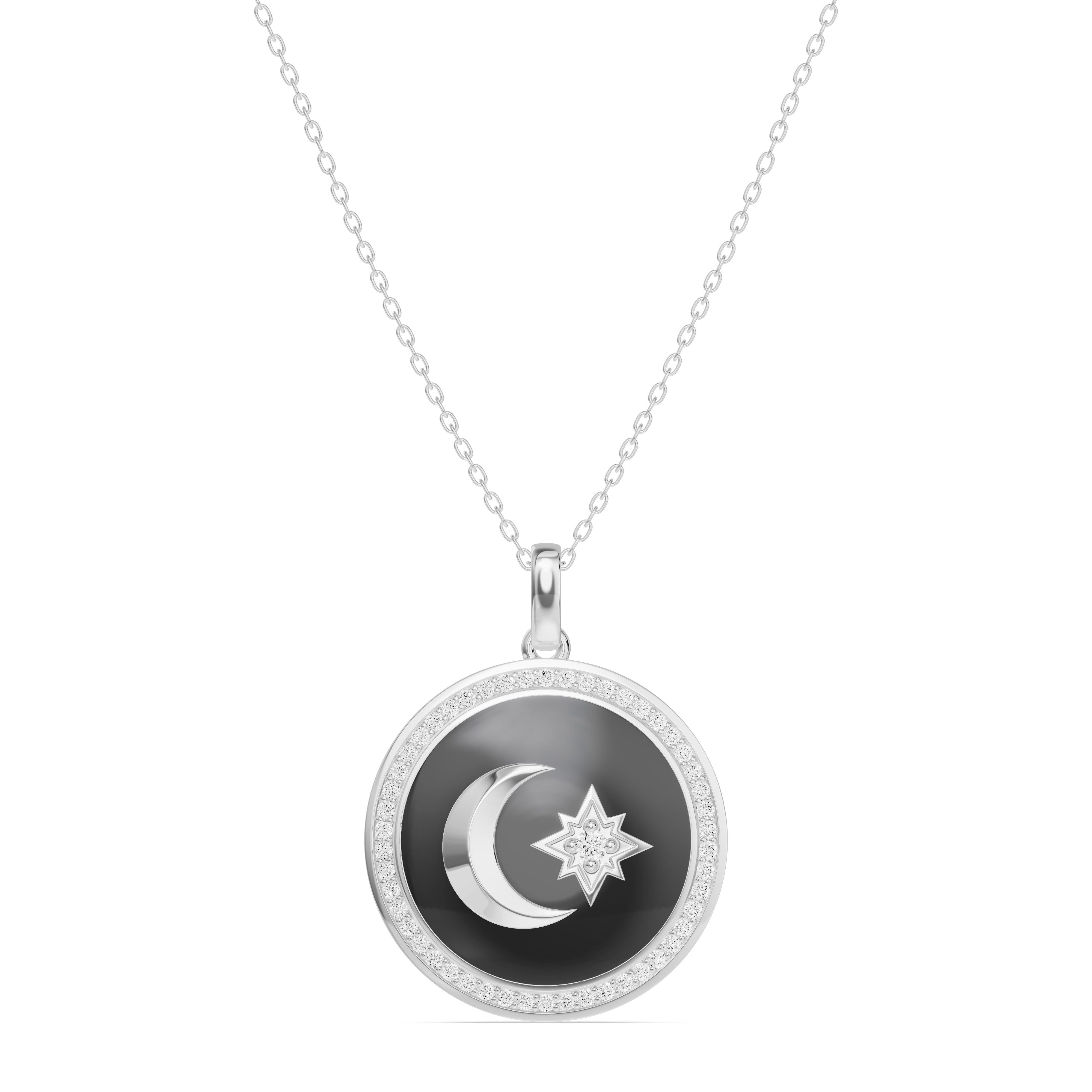 Astril Halo Lab Diamond Medallion Pendant