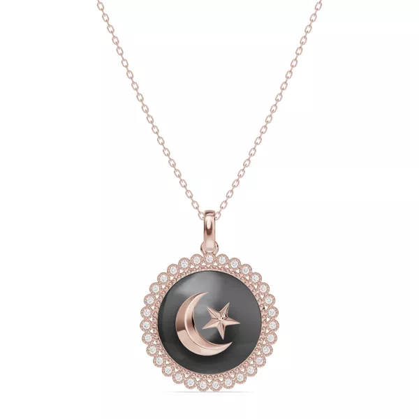 Astril Heirloom Lab Diamond Medallion Pendant
