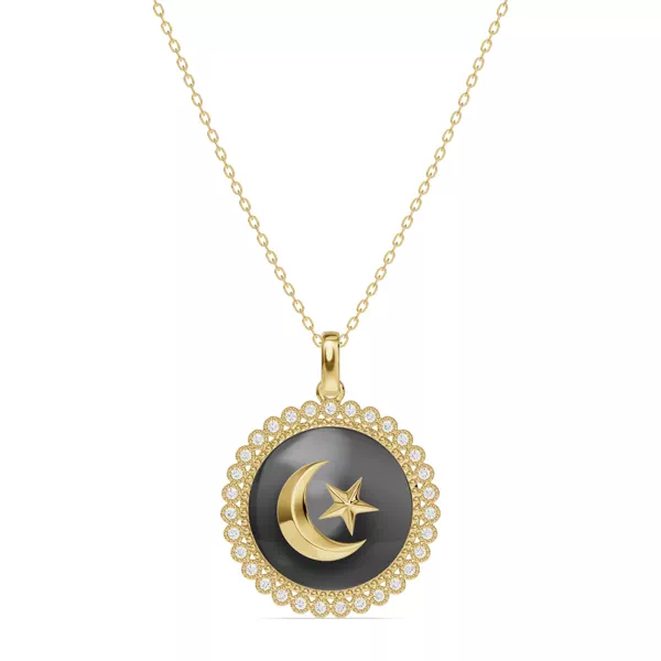 Astril Heirloom Lab Diamond Medallion Pendant