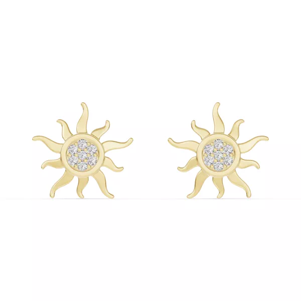 Astril Sol Pavé Diamond Earrings