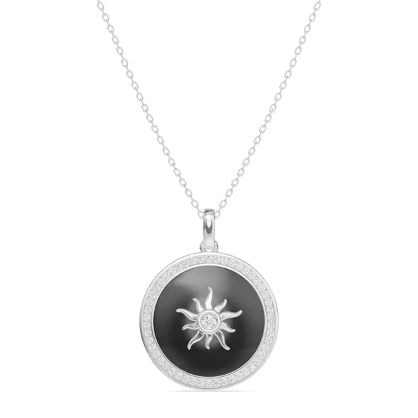 Astril Sol Halo Lab Diamond Pendant