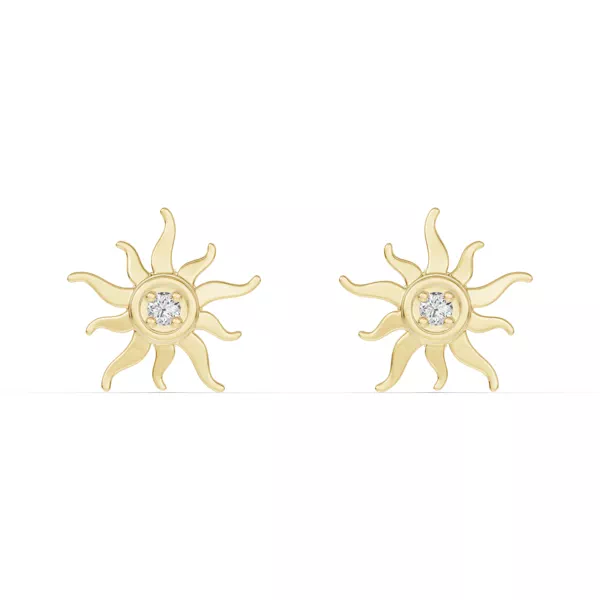 Astril Sunburst Lab Diamond Earrings