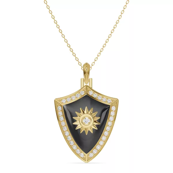 Astril Sol Shield Diamond Pendant
