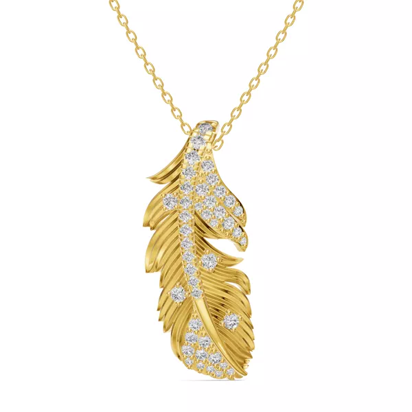 Feather Soar Diamond Necklace