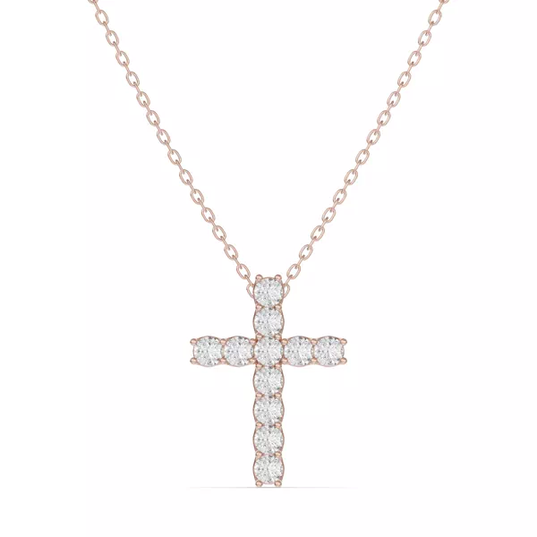 Unity Prong Diamond Cross Pendant (.50 ct. tw.)