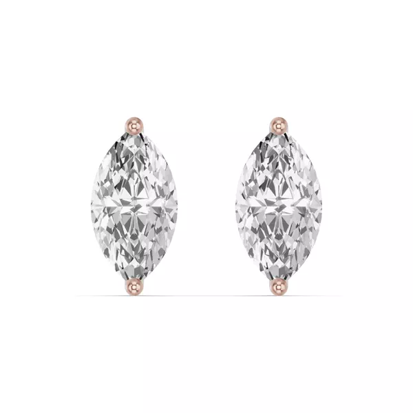 Marquise Lab Diamond Stud Earrings